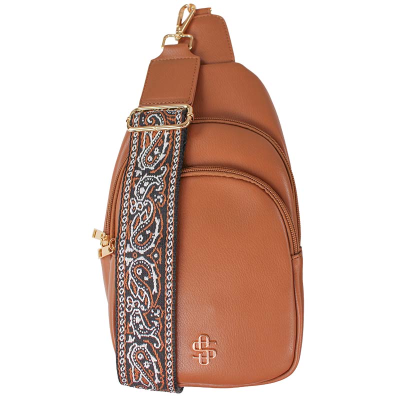 Simply Southern Cocoa Leather Sling Bag