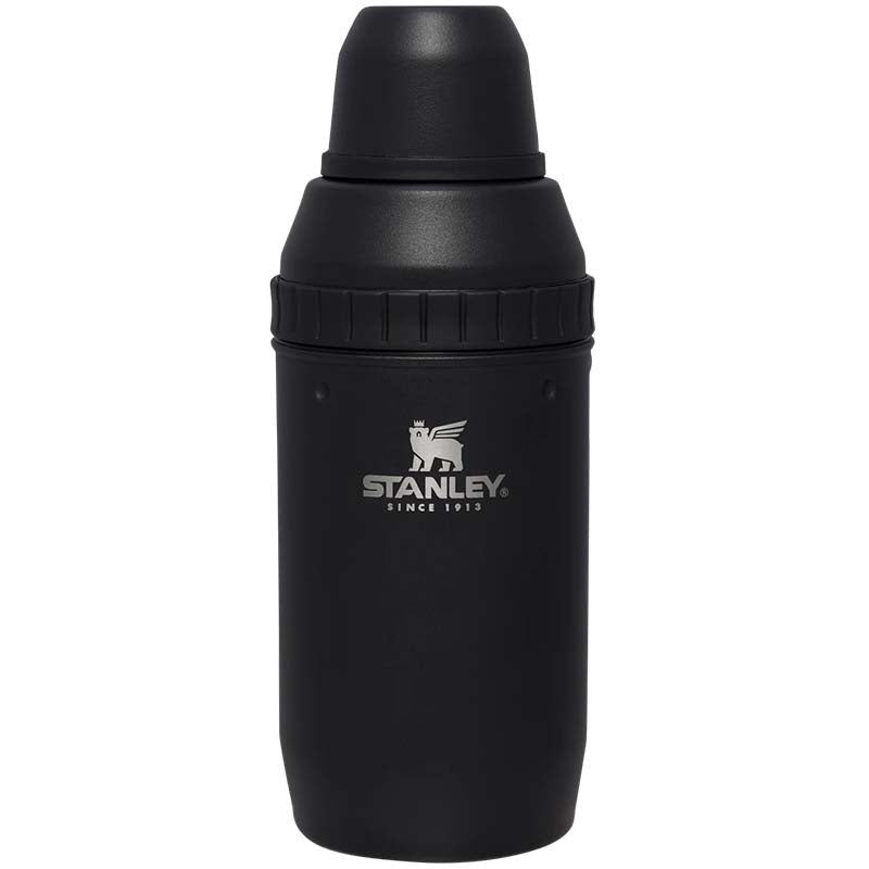 The Happy Hour Cocktail Shaker Set in Matte Black