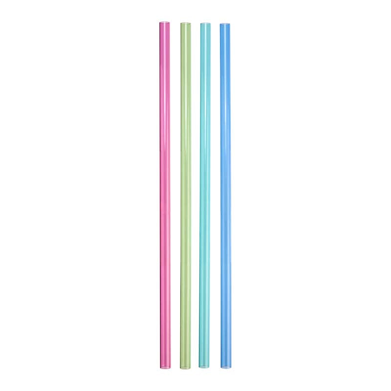 Summer Multi 30oz Tumbler Straw Set 4 Pack