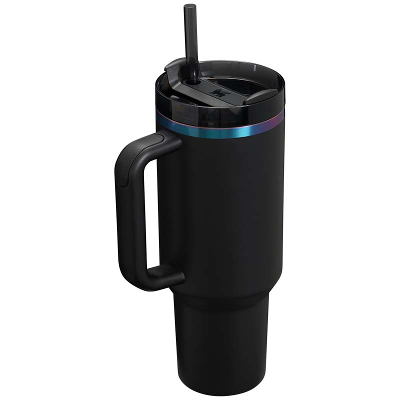 The 40oz Quencher H2.0 Flowstate™ Tumbler in Black Chroma