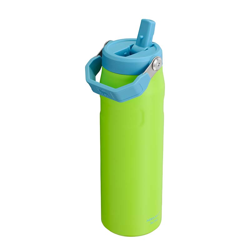 24oz IceFlow™ Aerolight™ Flip Straw Bottle in Bright Lime