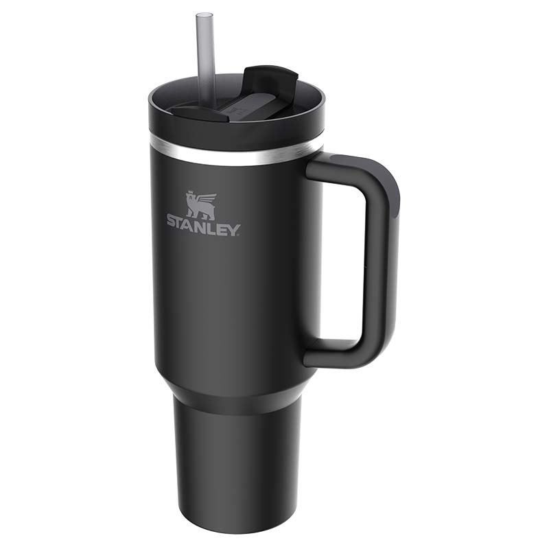 The 40oz Quencher H2.0 Flowstate™ Tumbler in Black Tonal