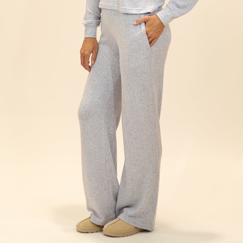 Wide Hacci Pant in Blue