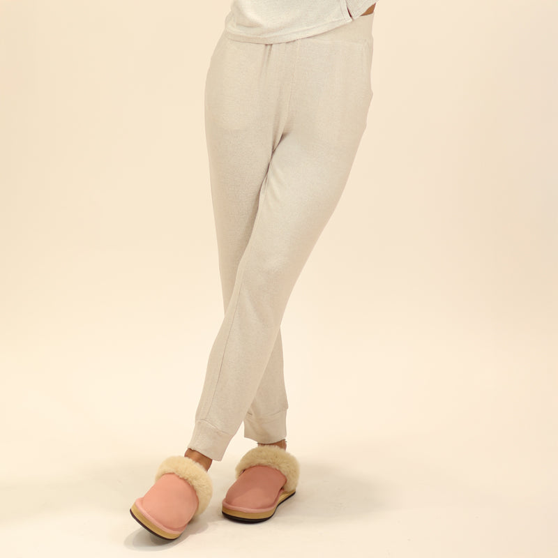 Hacci Jogger Pants in Oat