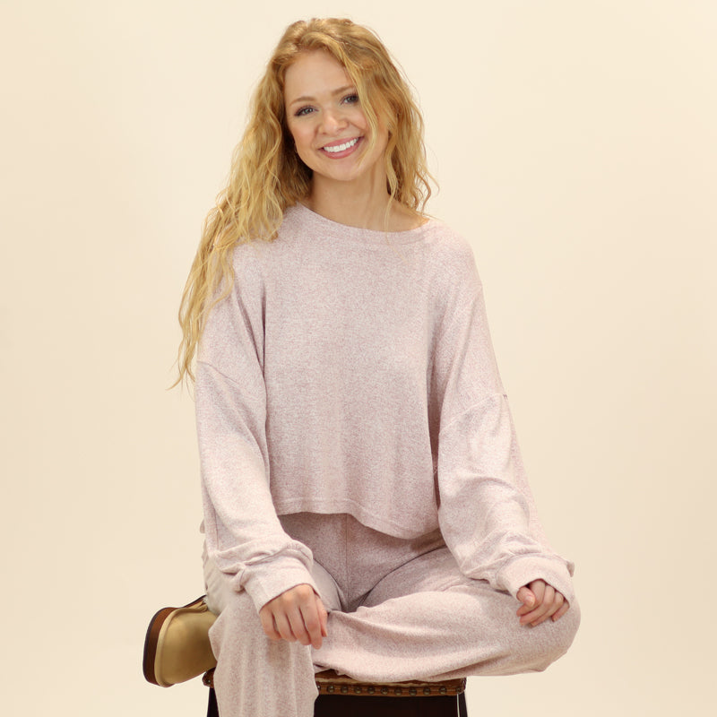 Hilo Hacci Long Sleeve Top in Pink