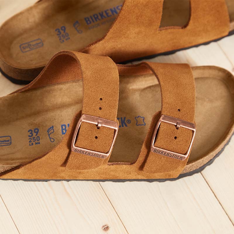 suede mink birkenstock sandals