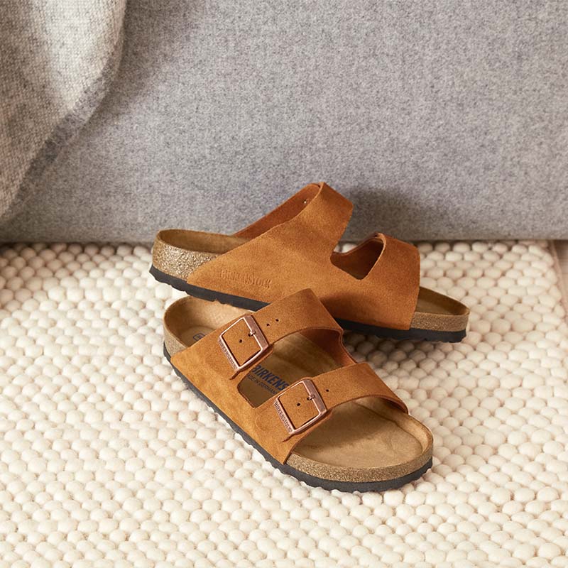 suede mink birkenstock sandals