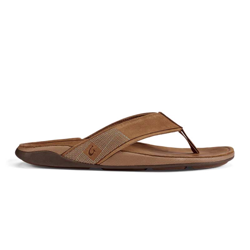 Men&#39;s Tuahine Waterproof Leather Sandals in Toffee