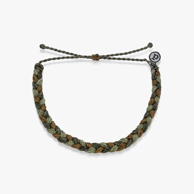 Men&#39;s Moss Wide Braided Bracelet