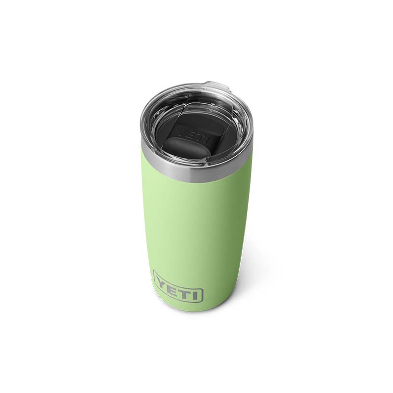 Top view of the Yeti Key Lime Rambler 10oz Tumbler