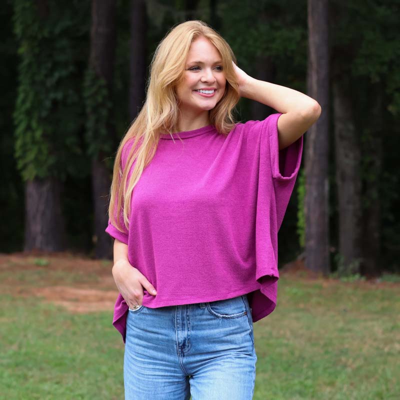 Dolman Sleeve Boxy Top