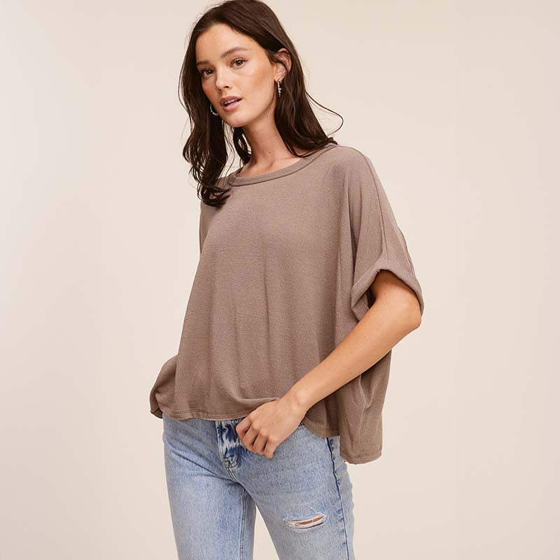 Dolman Sleeve Boxy Top