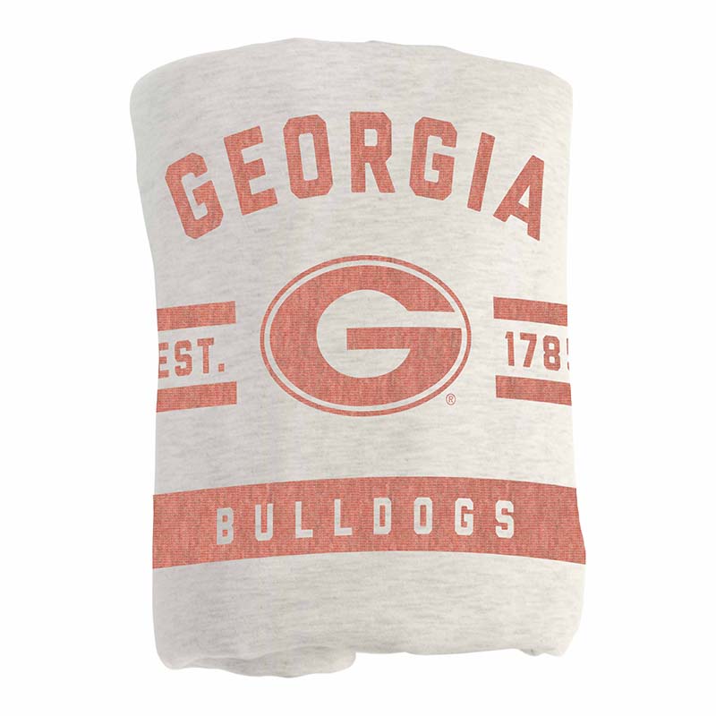 UGA Oatmeal Sweatshirt Blanket