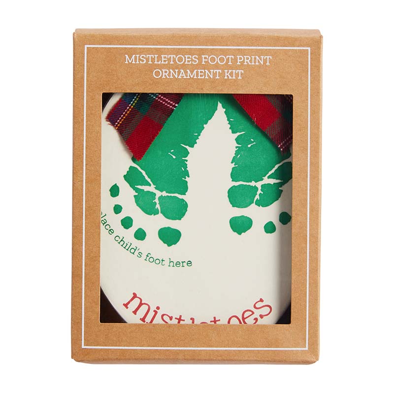 Mistletoes Footprint Ornament