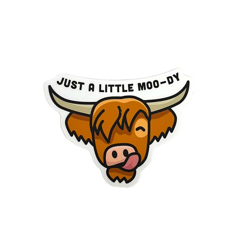 Just A Little Moo-dy Decal