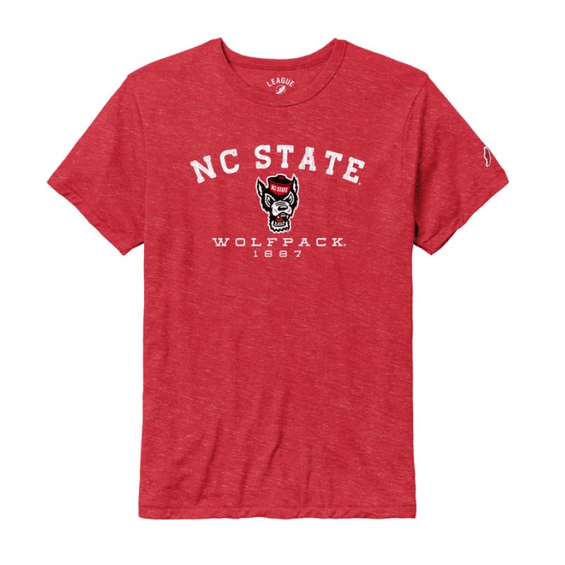 red nc state wolfpack mascot short sleeve t shirt