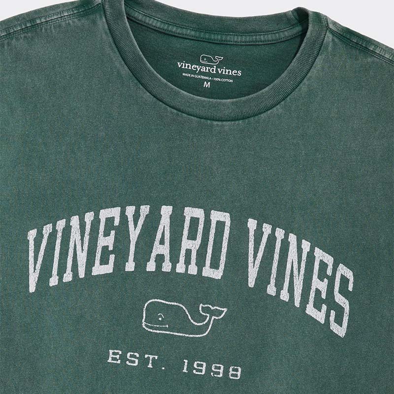 Heritage Wash Short Sleeve T-Shirt in Hunter Green