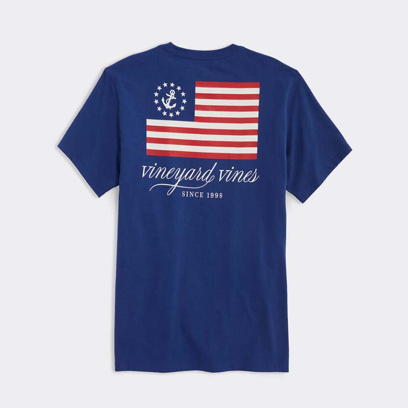 USA Anchor Flag Short Sleeve T-Shirt