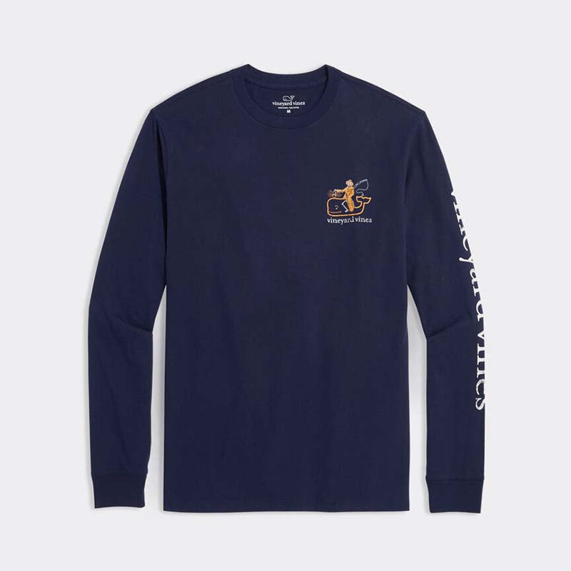 Fisherman Skeleton Long Sleeve T-Shirt