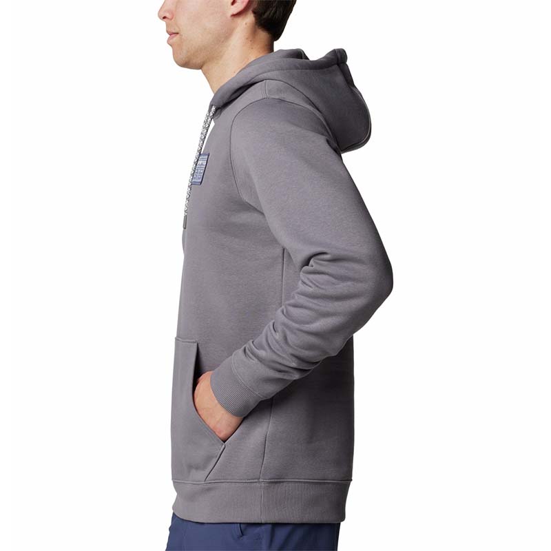 Side shot of Columbia Sportswear Cool Grey PFG Castback™ Hoodie