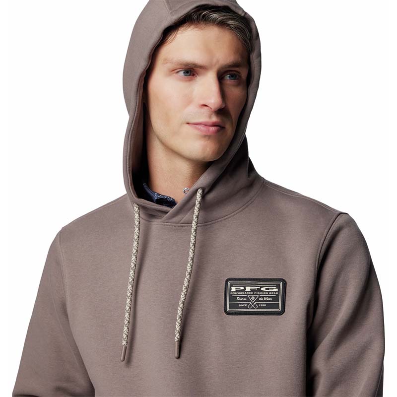 Zoomed in front shot of Columbia Sportswear Iron PFG Castback™ Hoodie