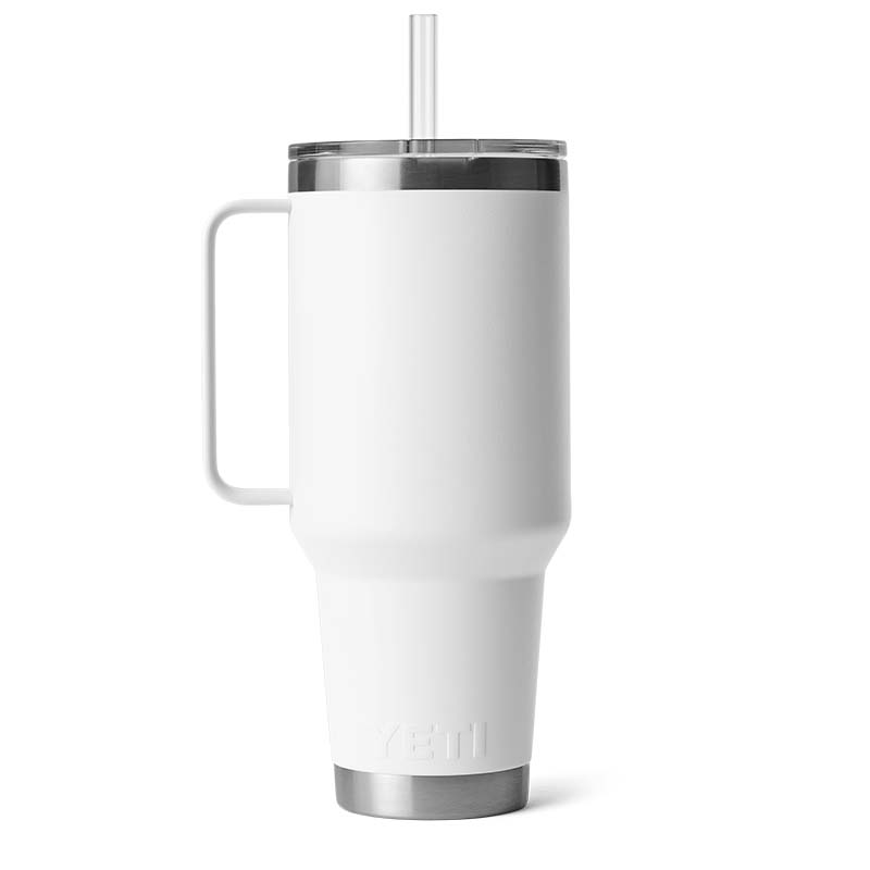 White Rambler 42oz Straw Mug