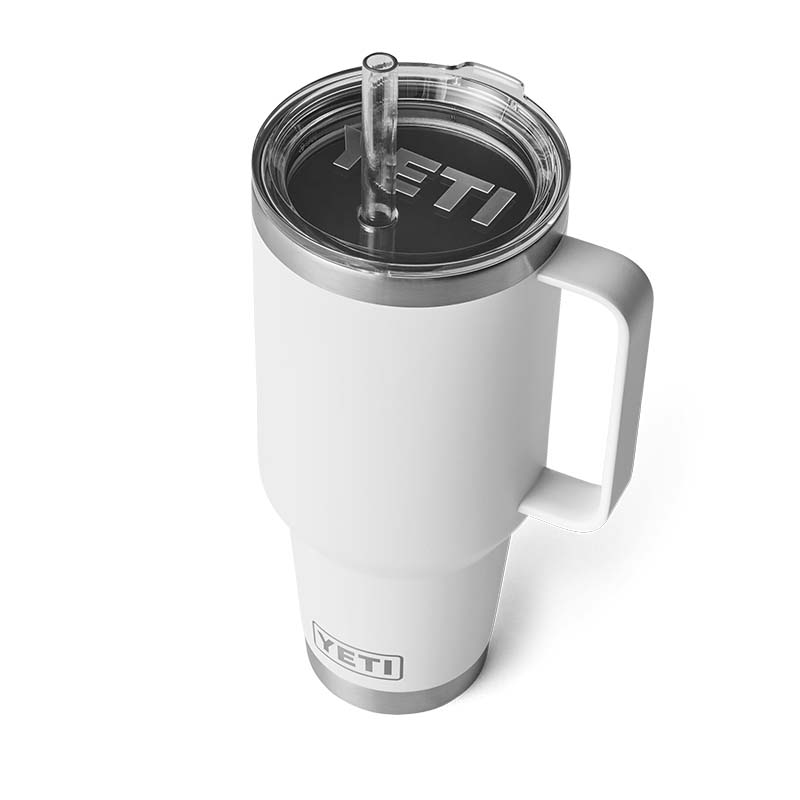 White Rambler 42oz Straw Mug