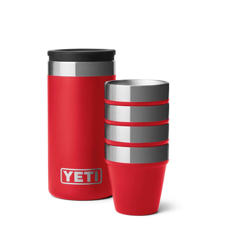 Rescue Red 4 Piece Shot Glasses