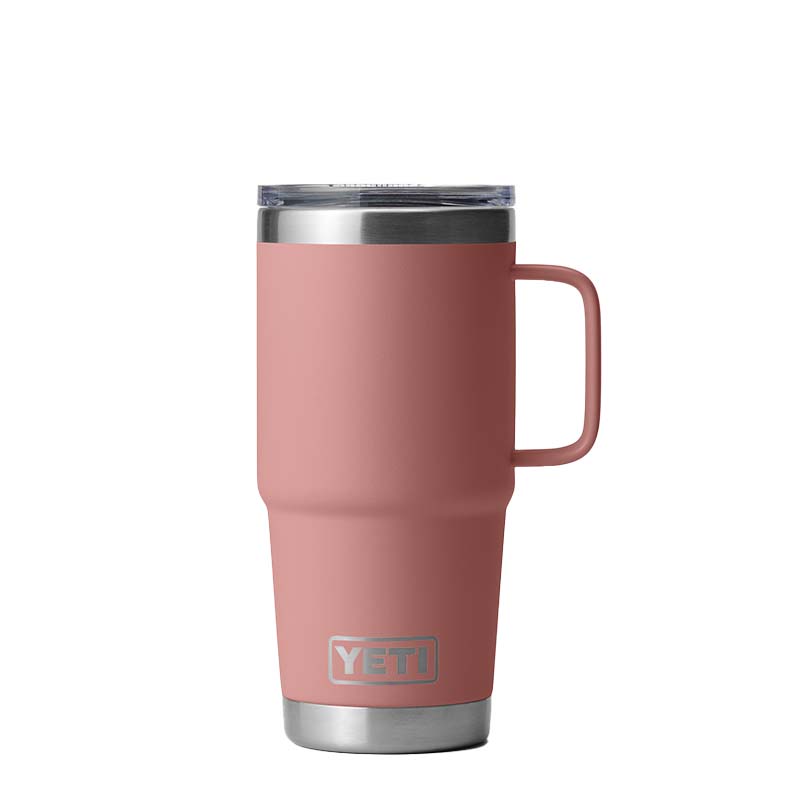 Yeti Sandstone Pink Rambler 20oz Travel Mug