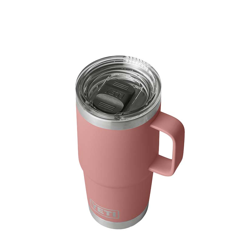 Yeti Sandstone Pink Rambler 20oz Travel Mug