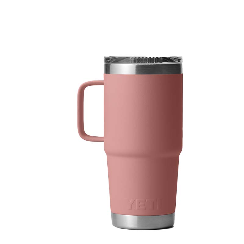 Yeti Sandstone Pink Rambler 20oz Travel Mug