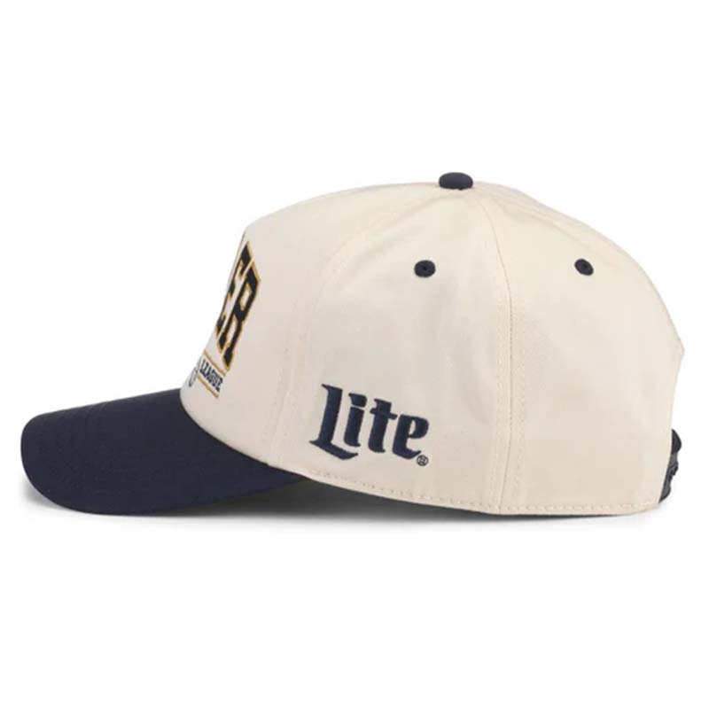 Side view of Miller Lite Football League Trucker Hat