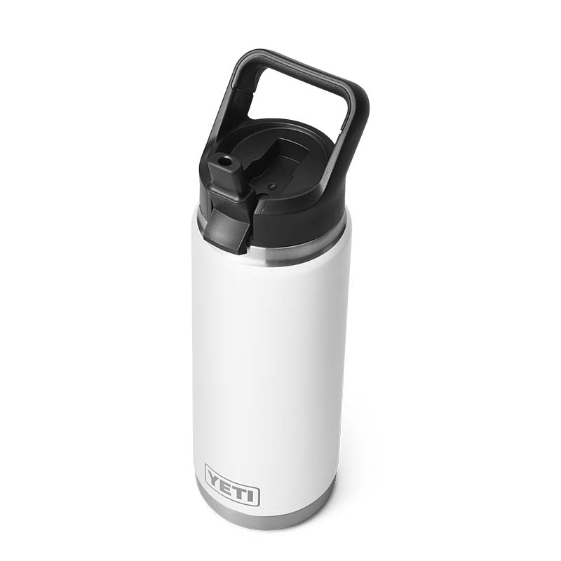 White 26oz Straw Water Bottle