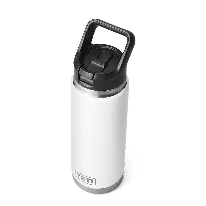 White 26oz Straw Water Bottle