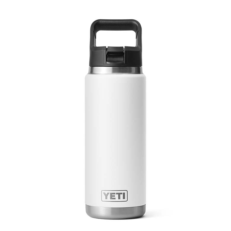 White 26oz Straw Water Bottle