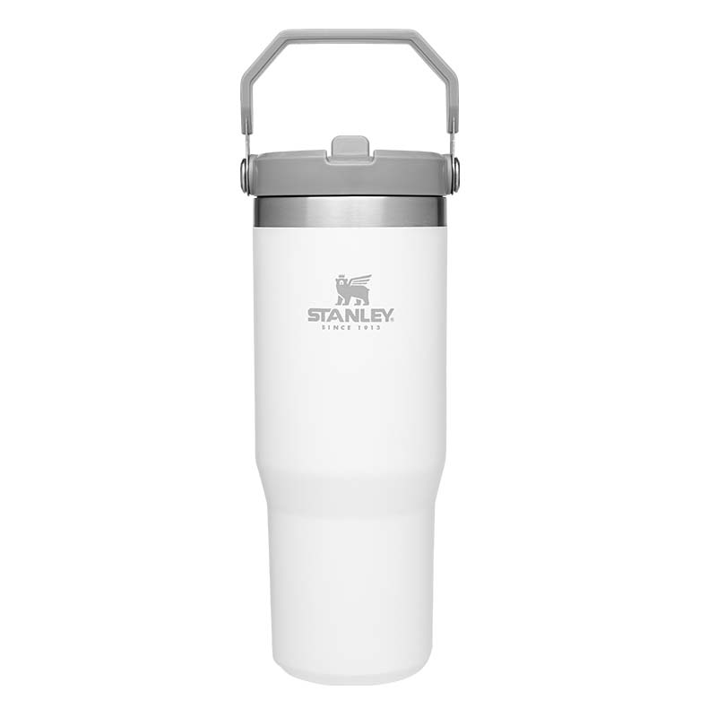 The 30oz IceFlow Flip Straw Tumbler in Polar