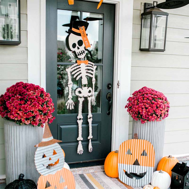 Mud Pie Skeleton Top Hat Door Hanger