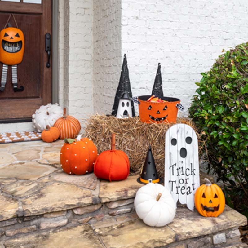 Mud Pie Wooden Ghost LED Door Hanger