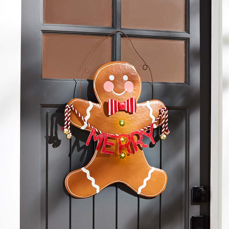 Tin Gingerbread Door Hanger