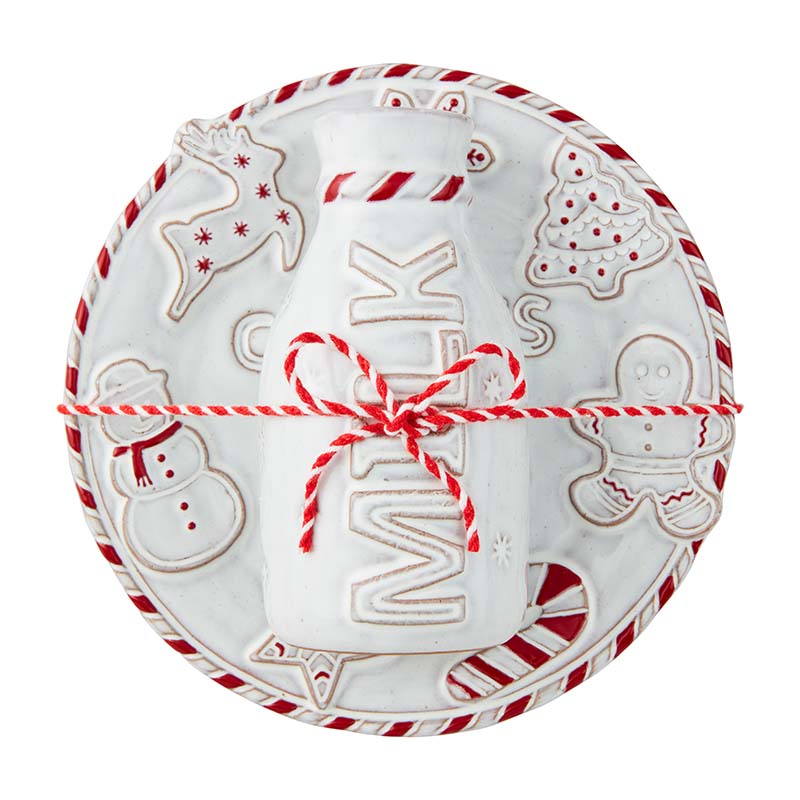 Gingerbread Milk Santa 2 Piece Set