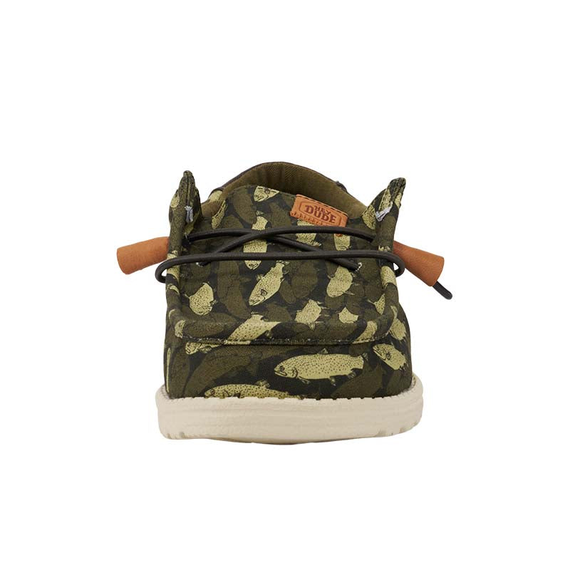 Boys Wally Fish Camo Olive