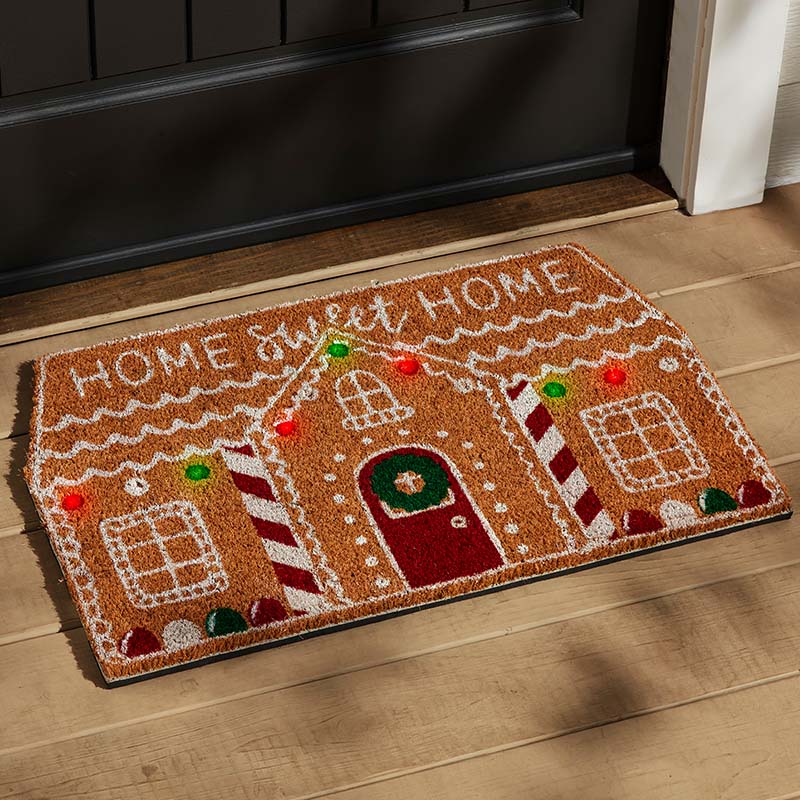 Gingerbread House Doormat