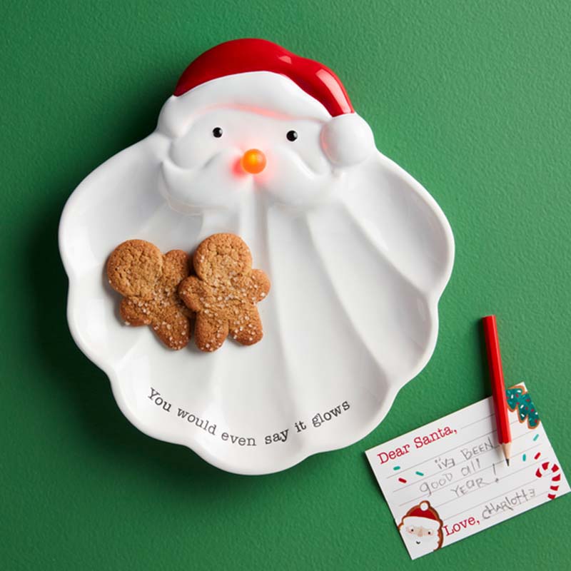 LED Santa Plate