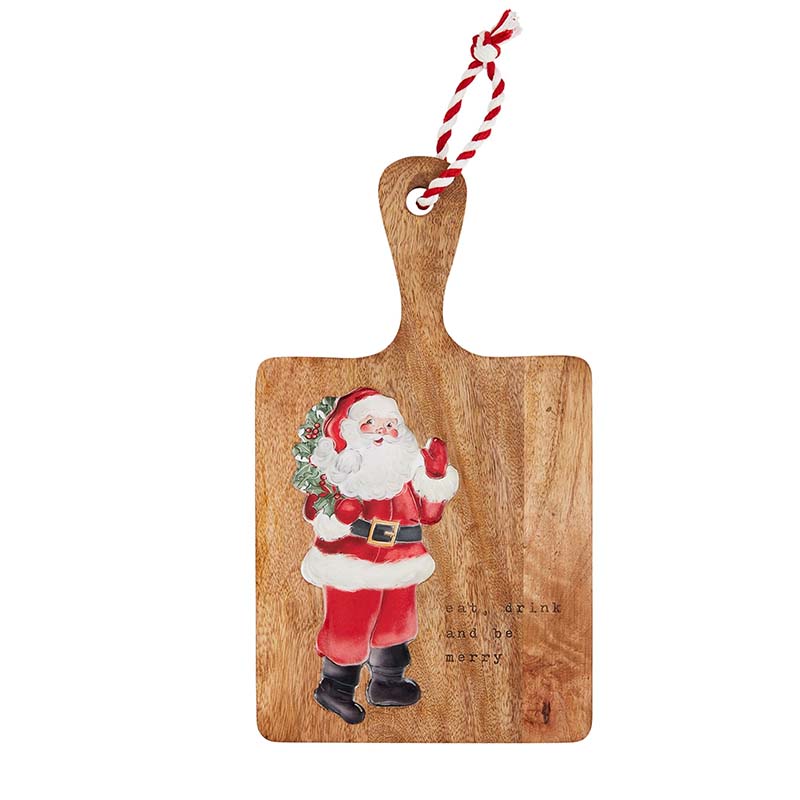 Square Santa Wood Enamel Board