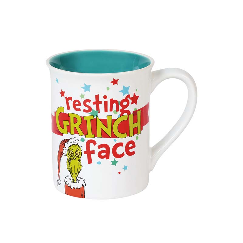 Resting Grinch Face Mug