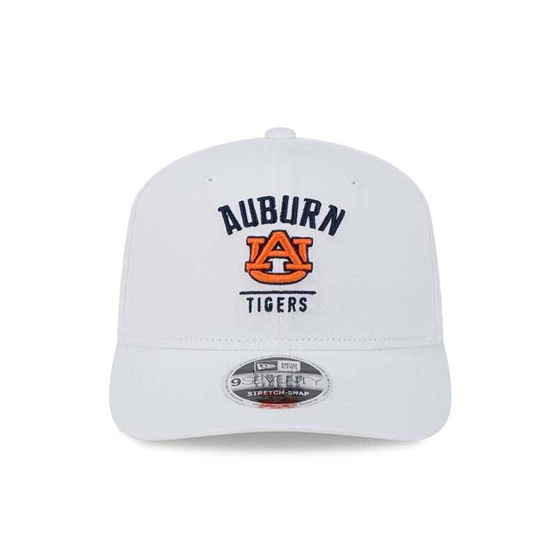 Front shot of New Era 9SEVENTY Auburn Tigers Stretch Snap Hat