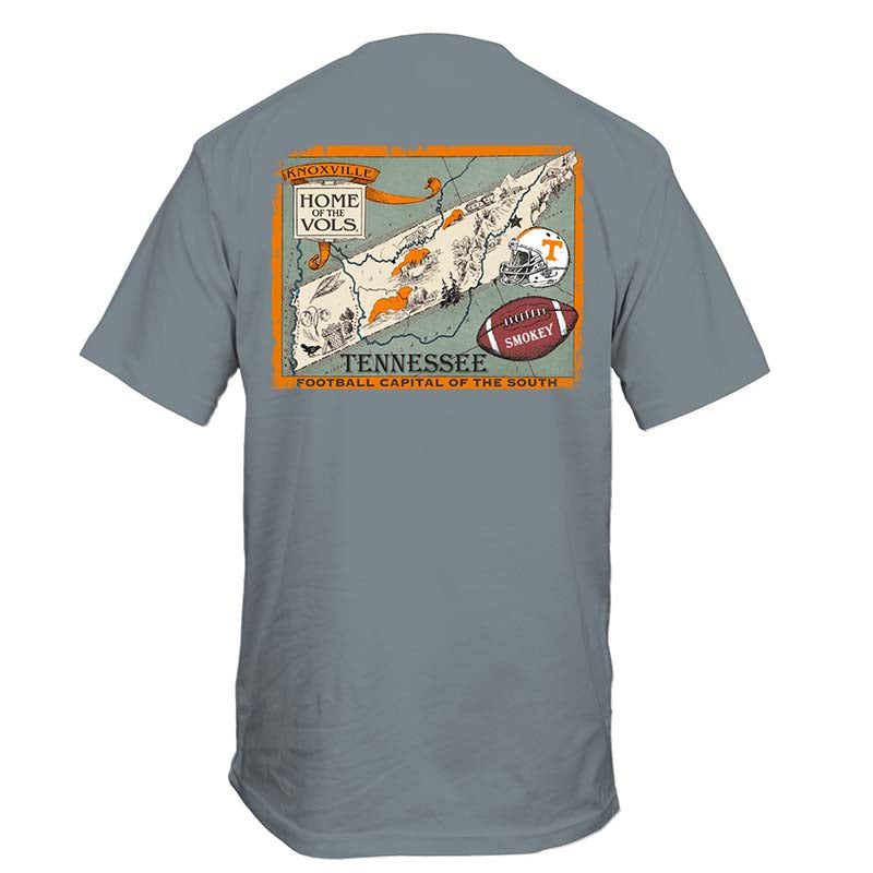 Tennessee Vintage Map Short Sleeve T-Shirt