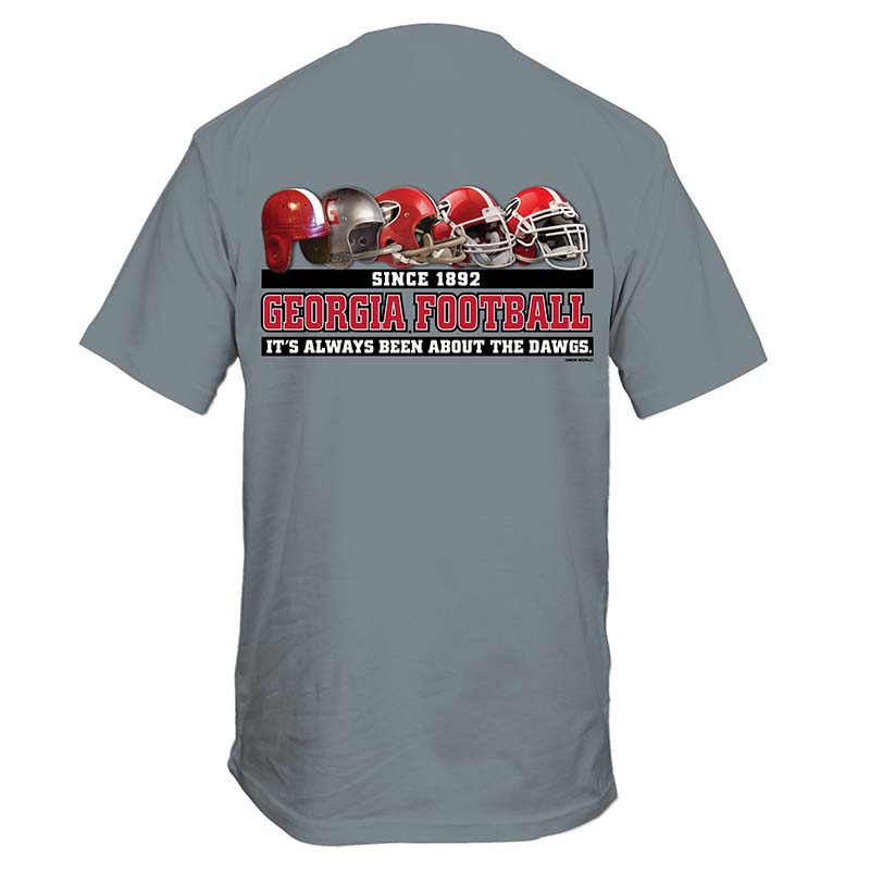 UGA Past and Present Helmets Short Sleeve T-Shirt