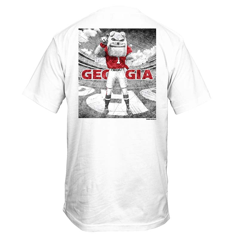 UGA Drawn Field Mascot Short Sleeve T-Shirt