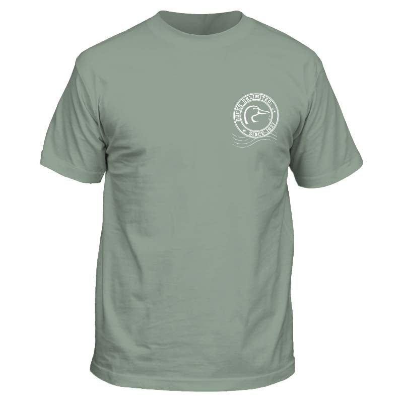 Front shot of Ducks Unlimited Flying Stamp Short Sleeve T-Shirt